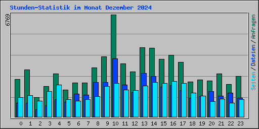 Stunden-Statistik im Monat Dezember 2024