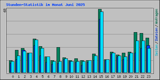 Stunden-Statistik im Monat Juni 2025